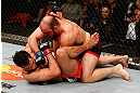 STOCKHOLM, SWEDEN - APRIL 06:  (R-L) Ilir Latifi punches Gegard Mousasi in their light heavyweight fight at the Ericsson Globe Arena on April 6, 2013 in Stockholm, Sweden.  (Photo by Josh Hedges/Zuffa LLC/Zuffa LLC via Getty Images)