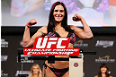LAS VEGAS, NV - APRIL 12: Cat Zingano weighs in during the TUF 17 Finale weigh-in at the Hollywood Theatre at the MGM Grand Hotel/Casino on April 12, 2013 in Las Vegas, Nevada. (Photo by Josh Hedges/Zuffa LLC/Zuffa LLC via Getty Images)