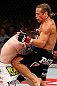 LAS VEGAS, NV - APRIL 13:   (R-L) Urijah Faber knees Scott Jorgensen in their bantamweight fight at the Mandalay Bay Events Center  on April 13, 2013 in Las Vegas, Nevada.  (Photo by Josh Hedges/Zuffa LLC/Zuffa LLC via Getty Images)  *** Local Caption *** Urijah Faber; Scott Jorgensen