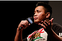 SAN JOSE, CA - APRIL 19:  Cung Le interacts with fans during a Q&A session before the UFC on FOX weigh-in at the California Theatre on April 19, 2013 in San Jose, California.  (Photo by Josh Hedges/Zuffa LLC/Zuffa LLC via Getty Images)