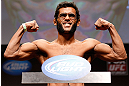 SAN JOSE, CA - APRIL 19:  Hugo "Wolverine" Viana weighs in during the UFC on FOX weigh-in at the California Theatre on April 19, 2013 in San Jose, California.  (Photo by Josh Hedges/Zuffa LLC/Zuffa LLC via Getty Images)