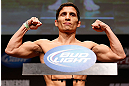 SAN JOSE, CA - APRIL 19:  Joseph Benavidez weighs in during the UFC on FOX weigh-in at the California Theatre on April 19, 2013 in San Jose, California.  (Photo by Josh Hedges/Zuffa LLC/Zuffa LLC via Getty Images)