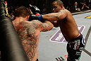 SAN JOSE, CA - APRIL 20:   (R-L) Daniel Cormier punches Frank Mir in their heavyweight bout during the UFC on FOX event at the HP Pavilion on April 20, 2013 in San Jose, California.  (Photo by Ezra Shaw/Zuffa LLC/Zuffa LLC via Getty Images)  *** Local Caption *** Frank Mir; Daniel Cormier
