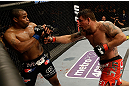 SAN JOSE, CA - APRIL 20:   (R-L) Frank Mir punches Daniel Cormier in their heavyweight bout during the UFC on FOX event at the HP Pavilion on April 20, 2013 in San Jose, California.  (Photo by Ezra Shaw/Zuffa LLC/Zuffa LLC via Getty Images)  *** Local Caption *** Frank Mir; Daniel Cormier