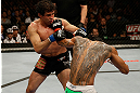 SAN JOSE, CA - APRIL 20:   (L-R) Gilbert Melendez punches Benson Henderson in their lightweight championship bout during the UFC on FOX event at the HP Pavilion on April 20, 2013 in San Jose, California.  (Photo by Ezra Shaw/Zuffa LLC/Zuffa LLC via Getty Images)  *** Local Caption *** Benson Henderson; Gilbert Melendez