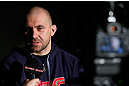 NEW YORK, NY - APRIL 25:   Alan Belcher interacts with media during UFC 159 media day at The Theater at Madison Square Garden on April 25, 2013 in New York City.  (Photo by Josh Hedges/Zuffa LLC/Zuffa LLC via Getty Images)