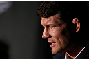 NEW YORK, NY - APRIL 25:   Michael Bisping interacts with media during UFC 159 media day at The Theater at Madison Square Garden on April 25, 2013 in New York City.  (Photo by Josh Hedges/Zuffa LLC/Zuffa LLC via Getty Images)