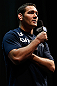 NEWARK, NJ - APRIL 26:   Chris Weidman interacts with fans during a Q&A session before the UFC 159 weigh-in event at the Prudential Center on April 26, 2013 in Newark, New Jersey.  (Photo by Josh Hedges/Zuffa LLC/Zuffa LLC via Getty Images)