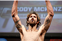 NEWARK, NJ - APRIL 26:   Cody McKenzie weighs in during the UFC 159 weigh-in event at the Prudential Center on April 26, 2013 in Newark, New Jersey.  (Photo by Josh Hedges/Zuffa LLC/Zuffa LLC via Getty Images)