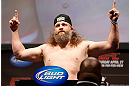 NEWARK, NJ - APRIL 26:   Roy Nelson weighs in during the UFC 159 weigh-in event at the Prudential Center on April 26, 2013 in Newark, New Jersey.  (Photo by Josh Hedges/Zuffa LLC/Zuffa LLC via Getty Images)