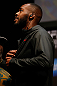 NEWARK, NJ - APRIL 26:   UFC Light Heavyweight Champion Jon "Bones" Jones prepares to weigh in during the UFC 159 weigh-in event at the Prudential Center on April 26, 2013 in Newark, New Jersey.  (Photo by Josh Hedges/Zuffa LLC/Zuffa LLC via Getty Images)