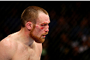 NEWARK, NJ - APRIL 27: Pat Healy looks on while fighting against Jim Miller in their lightweight bout during the UFC 159 event at the Prudential Center on April 27, 2013 in Newark, New Jersey.  (Photo by Al Bello/Zuffa LLC/Zuffa LLC Via Getty Images)
