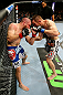 NEWARK, NJ - APRIL 27:  (L-R) Jim Miller fights against Pat Healy in their lightweight bout during the UFC 159 event at the Prudential Center on April 27, 2013 in Newark, New Jersey.  (Photo by Al Bello/Zuffa LLC/Zuffa LLC Via Getty Images)