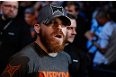 NEWARK, NJ - APRIL 27:   Jim Miller enters the arena before his lightweight fight against Pat Healy during the UFC 159 event at the Prudential Center on April 27, 2013 in Newark, New Jersey.  (Photo by Josh Hedges/Zuffa LLC/Zuffa LLC via Getty Images)