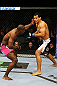 NEWARK, NJ - APRIL 27: (L-R) Phil Davis punches Vinny Magalhaes in their light heavyweight bout during the UFC 159 event at the Prudential Center on April 27, 2013 in Newark, New Jersey.  (Photo by Al Bello/Zuffa LLC/Zuffa LLC Via Getty Images)