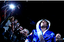 NEWARK, NJ - APRIL 27:  Chael Sonnen walks to octagon before facing Jon Jones in their light heavyweight championship bout during the UFC 159 event at the Prudential Center on April 27, 2013 in Newark, New Jersey.  (Photo by Al Bello/Zuffa LLC/Zuffa LLC Via Getty Images)