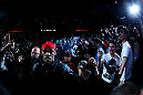 NEWARK, NJ - APRIL 27:  Jon Jones walks to the octagon before facing Chael Sonnen in their light heavyweight championship bout during the UFC 159 event at the Prudential Center on April 27, 2013 in Newark, New Jersey.  (Photo by Al Bello/Zuffa LLC/Zuffa LLC Via Getty Images)