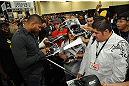 LAS VEGAS, NV - JULY 7:   Alistair Overeem signs autographs during the UFC Fan Expo at the Mandalay Bay Convention Center on July 7, 2012 in Las Vegas, Nevada.  (Photo by Al Powers/Zuffa LLC/Zuffa LLC via Getty Images)  *** Local Caption ***
