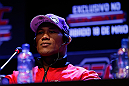 JARAGUA DO SUL, BRAZIL - MAY 16:   Ronaldo "Jacare" Souza interacts with media during media day for the UFC on FX event on May 16, 2013 at the Sociedade Cultura Artistica in Jaragua do Sul, Santa Catarina, Brazil.  (Photo by Josh Hedges/Zuffa LLC/Zuffa LLC via Getty Images)