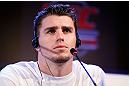 JARAGUA DO SUL, BRAZIL - MAY 16:   Chris Camozzi interacts with media during media day for the UFC on FX event on May 16, 2013 at the Sociedade Cultura Artistica in Jaragua do Sul, Santa Catarina, Brazil.  (Photo by Josh Hedges/Zuffa LLC/Zuffa LLC via Getty Images)