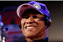 JARAGUA DO SUL, BRAZIL - MAY 16:   Ronaldo "Jacare" Souza interacts with media during media day for the UFC on FX event on May 16, 2013 at the Sociedade Cultura Artistica in Jaragua do Sul, Santa Catarina, Brazil.  (Photo by Josh Hedges/Zuffa LLC/Zuffa LLC via Getty Images)