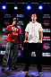 JARAGUA DO SUL, BRAZIL - MAY 16:   (L-R) Opponents Vitor Belfort and Luke Rockhold pose for photos during media day for the UFC on FX event on May 16, 2013 at the Sociedade Cultura Artistica in Jaragua do Sul, Santa Catarina, Brazil.  (Photo by Josh Hedges/Zuffa LLC/Zuffa LLC via Getty Images)