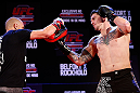 JARAGUA DO SUL, BRAZIL - MAY 16:   Chris Camozzi conducts a workout session during media day for the UFC on FX event on May 16, 2013 at the Sociedade Cultura Artistica in Jaragua do Sul, Santa Catarina, Brazil.  (Photo by Josh Hedges/Zuffa LLC/Zuffa LLC via Getty Images)