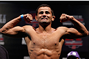 JARAGUA DO SUL, BRAZIL - MAY 17: Jussier Formiga weighs in during the UFC on FX weigh-in on May 17, 2013 at the Arena Jaragua in Jaragua do Sul, Santa Catarina, Brazil. (Photo by Josh Hedges/Zuffa LLC/Zuffa LLC via Getty Images)