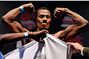 JARAGUA DO SUL, BRAZIL - MAY 17: Yuri Alcantara weighs in during the UFC on FX weigh-in on May 17, 2013 at the Arena Jaragua in Jaragua do Sul, Santa Catarina, Brazil. (Photo by Josh Hedges/Zuffa LLC/Zuffa LLC via Getty Images)