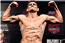 JARAGUA DO SUL, BRAZIL - MAY 17: Paulo Thiago weighs in during the UFC on FX weigh-in on May 17, 2013 at the Arena Jaragua in Jaragua do Sul, Santa Catarina, Brazil. (Photo by Josh Hedges/Zuffa LLC/Zuffa LLC via Getty Images)