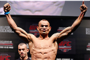 JARAGUA DO SUL, BRAZIL - MAY 17: Gleison Tibau weighs in during the UFC on FX weigh-in on May 17, 2013 at the Arena Jaragua in Jaragua do Sul, Santa Catarina, Brazil. (Photo by Josh Hedges/Zuffa LLC/Zuffa LLC via Getty Images)