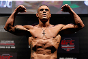 JARAGUA DO SUL, BRAZIL - MAY 17: Vitor Belfort weighs in during the UFC on FX weigh-in on May 17, 2013 at the Arena Jaragua in Jaragua do Sul, Santa Catarina, Brazil. (Photo by Josh Hedges/Zuffa LLC/Zuffa LLC via Getty Images)