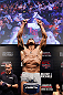 JARAGUA DO SUL, BRAZIL - MAY 17:   Vitor Belfort weighs in during the UFC on FX weigh-in on May 17, 2013 at the Arena Jaragua in Jaragua do Sul, Santa Catarina, Brazil.  (Photo by Josh Hedges/Zuffa LLC/Zuffa LLC via Getty Images)