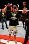 JARAGUA DO SUL, BRAZIL - MAY 18:   Paulo Thiago reacts after his victory over Michel Prazeres in their welterweight bout during the UFC on FX event on May 18, 2013 at Arena Jaragua in Jaragua do Sul, Santa Catarina, Brazil.  (Photo by Josh Hedges/Zuffa LLC/Zuffa LLC via Getty Images)