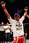JARAGUA DO SUL, BRAZIL - MAY 18:   Francisco Trinaldo reacts after submitting Mike Rio in their lightweight bout during the UFC on FX event on May 18, 2013 at Arena Jaragua in Jaragua do Sul, Santa Catarina, Brazil.  (Photo by Josh Hedges/Zuffa LLC/Zuffa LLC via Getty Images)