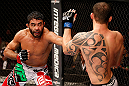 JARAGUA DO SUL, BRAZIL - MAY 18: (L-R) Rafael Natal punches Joao Zeferino in their middleweight bout during the UFC on FX event on May 18, 2013 at Arena Jaragua in Jaragua do Sul, Santa Catarina, Brazil. (Photo by Josh Hedges/Zuffa LLC/Zuffa LLC via Getty Images)