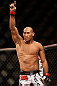 JARAGUA DO SUL, BRAZIL - MAY 18:   Ronaldo 'Jacare' Souza stands in the Octagon before his middleweight bout against Chris Camozzi during the UFC on FX event on May 18, 2013 at Arena Jaragua in Jaragua do Sul, Santa Catarina, Brazil.  (Photo by Josh Hedges/Zuffa LLC/Zuffa LLC via Getty Images)