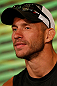 LAS VEGAS, NV - MAY 23:   Donald "Cowboy" Cerrone interacts with media during the UFC 160 Ultimate Media Day at the MGM Grand Hotel/Casino on May 23, 2013 in Las Vegas, Nevada.  (Photo by Josh Hedges/Zuffa LLC/Zuffa LLC via Getty Images)