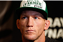 LAS VEGAS, NV - MAY 23:   Gray Maynard interacts with media during the UFC 160 Ultimate Media Day at the MGM Grand Hotel/Casino on May 23, 2013 in Las Vegas, Nevada.  (Photo by Josh Hedges/Zuffa LLC/Zuffa LLC via Getty Images)