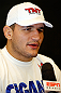 LAS VEGAS, NV - MAY 23:   Junior "Cigano" dos Santos interacts with media during the UFC 160 Ultimate Media Day at the MGM Grand Hotel/Casino on May 23, 2013 in Las Vegas, Nevada.  (Photo by Josh Hedges/Zuffa LLC/Zuffa LLC via Getty Images)