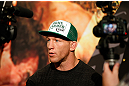 LAS VEGAS, NV - MAY 23:   Gray Maynard interacts with media during the UFC 160 Ultimate Media Day at the MGM Grand Hotel/Casino on May 23, 2013 in Las Vegas, Nevada.  (Photo by Josh Hedges/Zuffa LLC/Zuffa LLC via Getty Images)