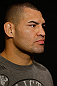 LAS VEGAS, NV - MAY 23:   UFC Heavyweight Champion Cain Velasquez interacts with media during the UFC 160 Ultimate Media Day at the MGM Grand Hotel/Casino on May 23, 2013 in Las Vegas, Nevada.  (Photo by Josh Hedges/Zuffa LLC/Zuffa LLC via Getty Images)