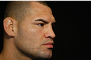 LAS VEGAS, NV - MAY 23:   UFC Heavyweight Champion Cain Velasquez interacts with media during the UFC 160 Ultimate Media Day at the MGM Grand Hotel/Casino on May 23, 2013 in Las Vegas, Nevada.  (Photo by Josh Hedges/Zuffa LLC/Zuffa LLC via Getty Images)