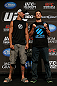 LAS VEGAS, NV - MAY 23:   (L-R) Opponents Donald "Cowboy" Cerrone and Karl "K.J." Noons pose for photos during the UFC 160 Ultimate Media Day at the MGM Grand Hotel/Casino on May 23, 2013 in Las Vegas, Nevada.  (Photo by Josh Hedges/Zuffa LLC/Zuffa LLC via Getty Images)