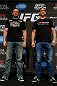 LAS VEGAS, NV - MAY 23:   (L-R) Opponents Glover Teixeira and James Te-Huna pose for photos during the UFC 160 Ultimate Media Day at the MGM Grand Hotel/Casino on May 23, 2013 in Las Vegas, Nevada.  (Photo by Josh Hedges/Zuffa LLC/Zuffa LLC via Getty Images)