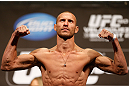 LAS VEGAS, NV - MAY 24:   Donald "Cowboy" Cerrone weighs in during the UFC 160 weigh-in at the MGM Grand Garden Arena on May 24, 2013 in Las Vegas, Nevada.  (Photo by Josh Hedges/Zuffa LLC/Zuffa LLC via Getty Images)