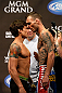 LAS VEGAS, NV - MAY 24:   (L-R) Opponents Brian Bowles and George Roop face off during the UFC 160 weigh-in at the MGM Grand Garden Arena on May 24, 2013 in Las Vegas, Nevada.  (Photo by Josh Hedges/Zuffa LLC/Zuffa LLC via Getty Images)