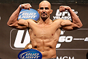 LAS VEGAS, NV - MAY 24:   Glover Teixeira weighs in during the UFC 160 weigh-in at the MGM Grand Garden Arena on May 24, 2013 in Las Vegas, Nevada.  (Photo by Josh Hedges/Zuffa LLC/Zuffa LLC via Getty Images)