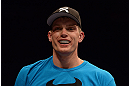 LAS VEGAS, NV - MAY 25:   Stephen Thompson reacts to his victory over Nah-Shon Burrell in their welterweight bout during UFC 160 at the MGM Grand Garden Arena on May 25, 2013 in Las Vegas, Nevada.  (Photo by Donald Miralle/Zuffa LLC/Zuffa LLC via Getty Images)  *** Local Caption *** Stephen Thompson; Nah-Shon Burrell