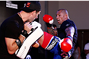 FORTALEZA, BRAZIL - JUNE 06:  Thiago Silva holds an open training session for media at Centro de Eventos do Ceara on June 6, 2013 in Fortaleza, Ceara, Brazil.  (Photo by Josh Hedges/Zuffa LLC/Zuffa LLC via Getty Images)